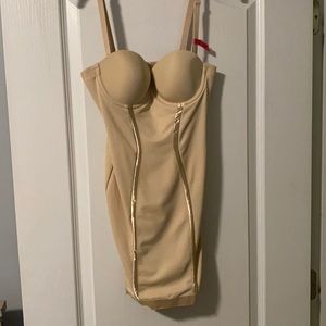 Cream/tan/nude dress shape wear